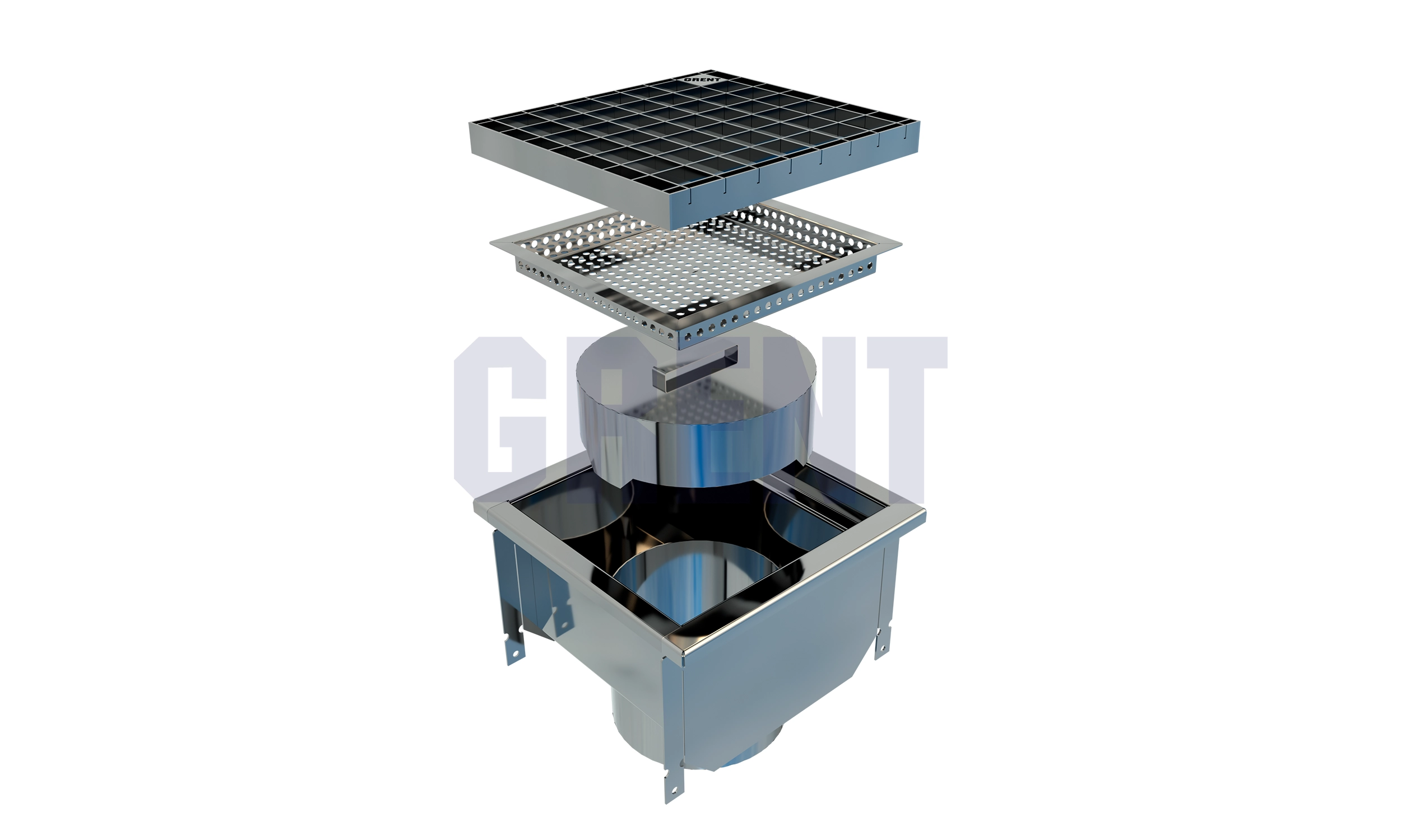 Трап GRENT KV 300. ВВ. 200  (выход снизу)