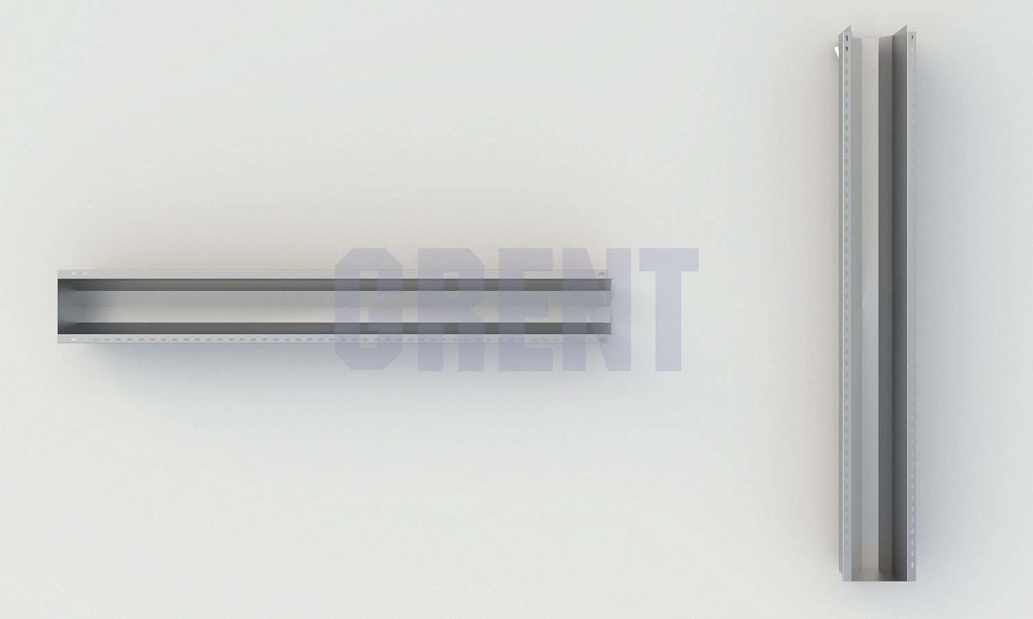 Лоток водоотводный мостовой GRENT MosT подвесной 300 торцевой