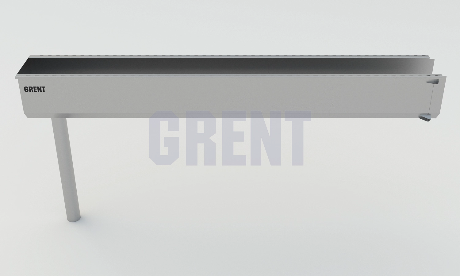 Лоток водоотводный мостовой GRENT MosT подвесной 200 выпускной торцевой