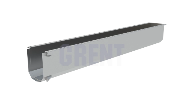 Лоток водоотводный мостовой GRENT MosT подвесной 400 торцевой