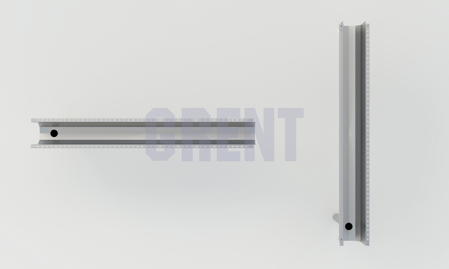 Лоток водоотводный мостовой GRENT MosT подвесной 300 выпускной