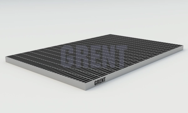 Прессованный настил из нержавеющей стали GRENT 33х11 390х590