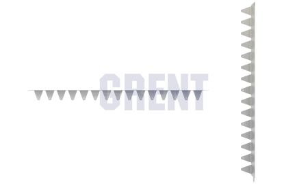 Бордюр стальной GRENT BR L-образный 1200*110, 1,5, оцинкованный