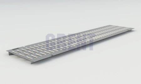 Штампованная решетка водоотводная из оцинкованной стали GRENT PlasT 200