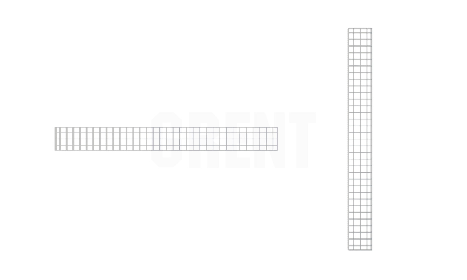 Решетка ячеистая из нержавеющей стали GRENT S 100 ПС