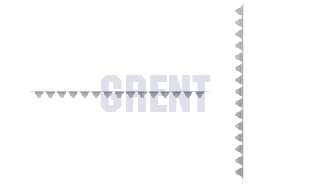 Бордюр стальной GRENT BR L-образный 2400*60, 1,5, оцинкованный