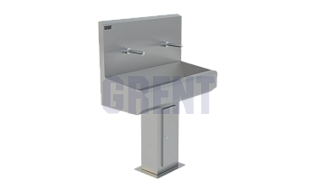 Умывальник 2-секционный на стойке GRENT-S-02