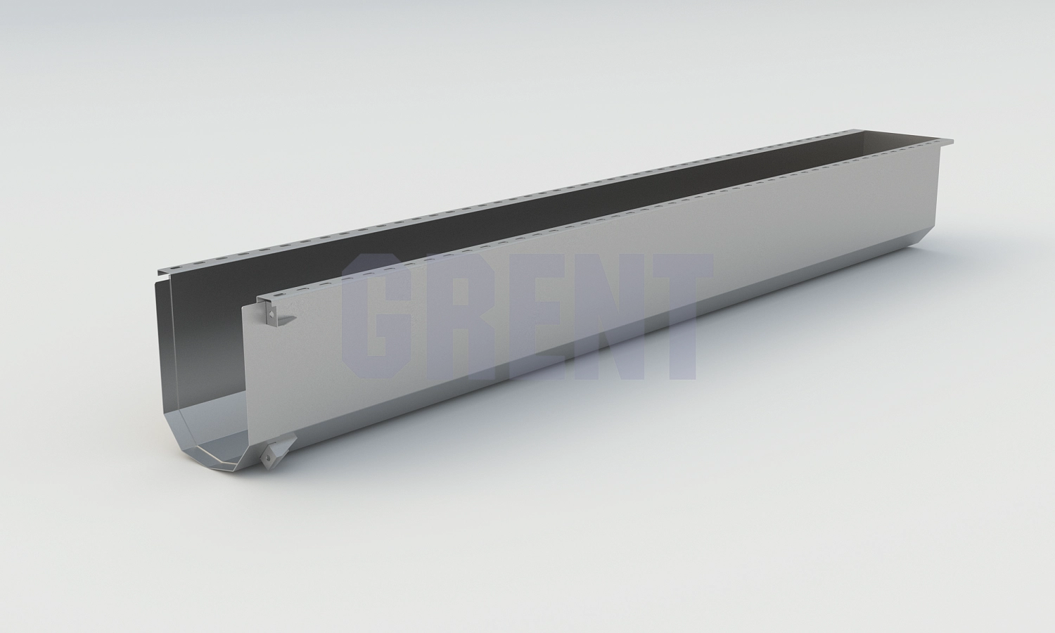 Лоток водоотводный мостовой GRENT MosT подвесной 300 торцевой