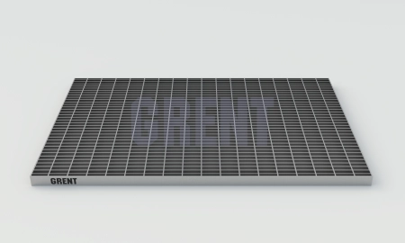 Прессованный настил из нержавеющей стали GRENT 33х11 390х590