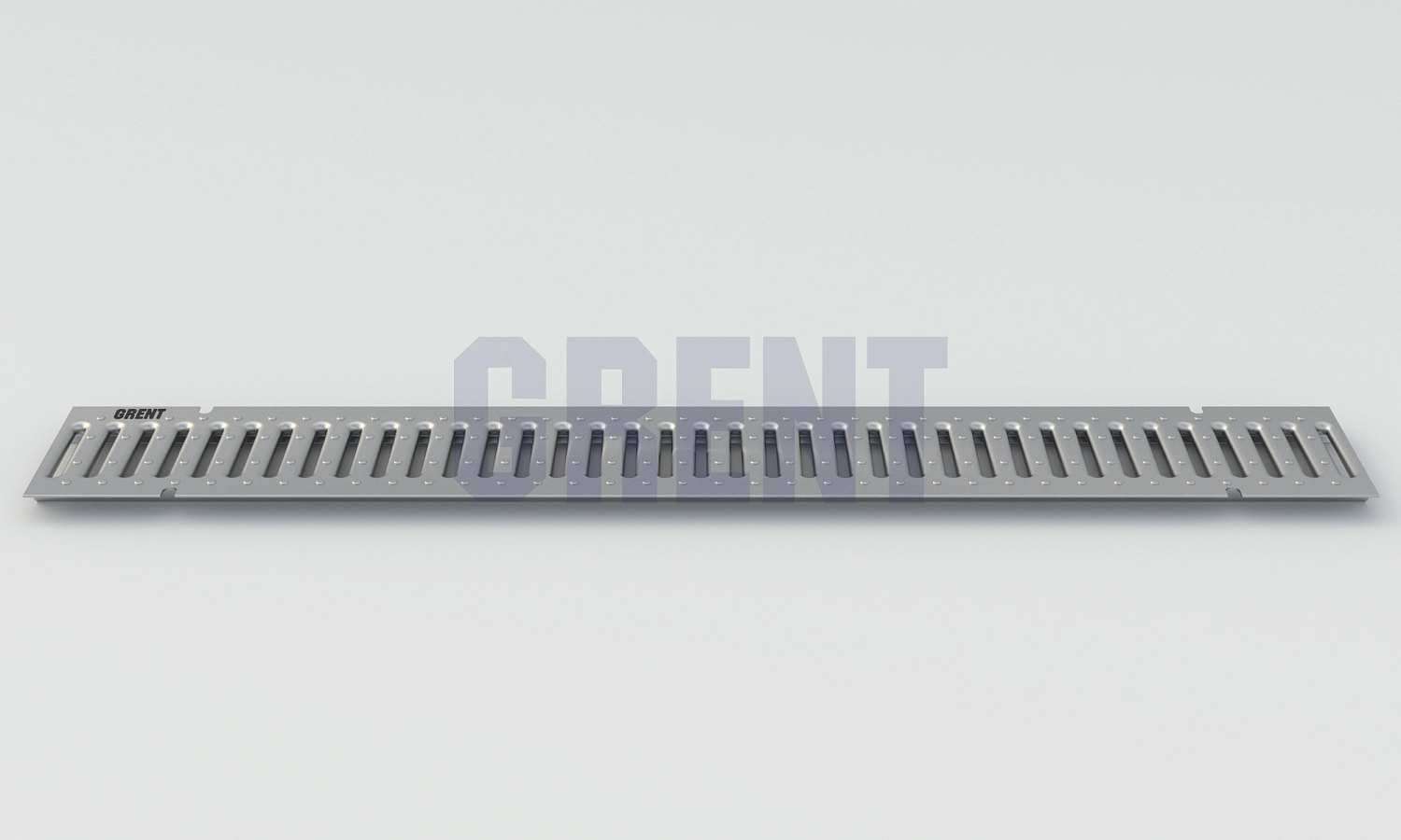 Штампованная решетка водоотводная из оцинкованной стали GRENT PlasT 100
