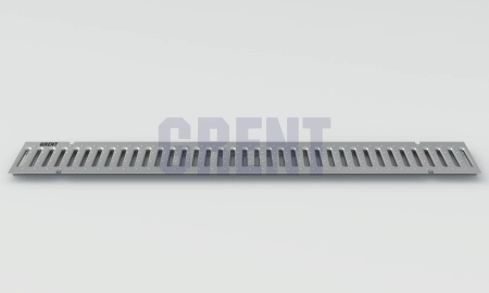 Штампованная решетка водоотводная из оцинкованной стали GRENT PlasT 100 
