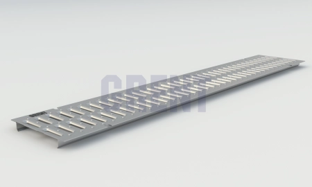 Штампованная решетка водоотводная из оцинкованной стали GRENT PlasT 150
