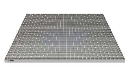 Прессованный настил из нержавеющей стали GRENT 33х33 1000х1000