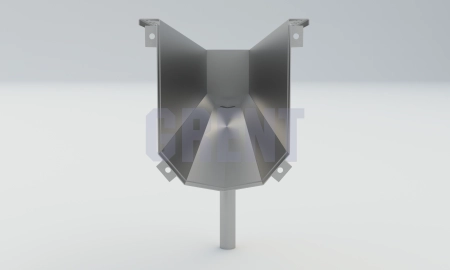 Лоток водоотводный мостовой GRENT MosT подвесной 200 выпускной торцевой