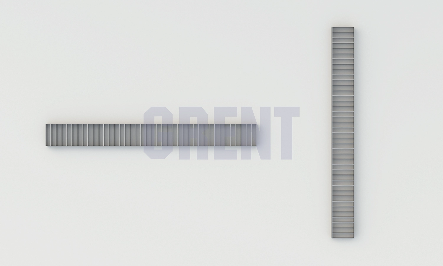 Решетка щелевая из нержавеющей стали GRENT S 170