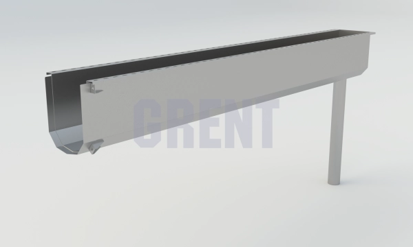 Лоток водоотводный мостовой GRENT MosT подвесной 150 выпускной торцевой