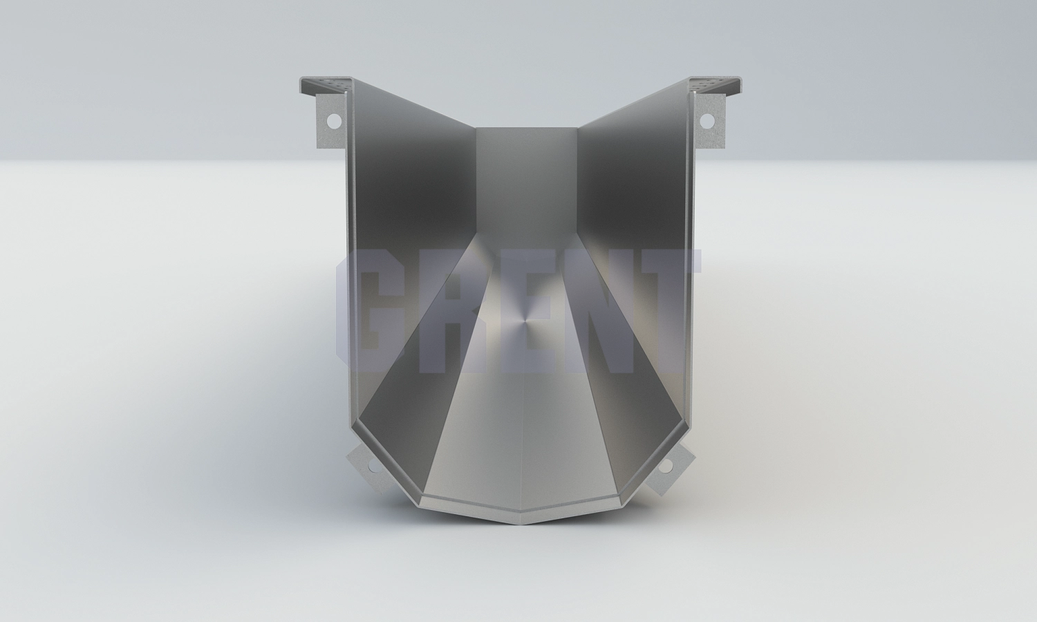 Лоток водоотводный мостовой GRENT MosT подвесной 300 торцевой