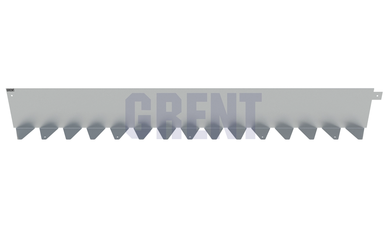 Бордюр стальной GRENT BR L-образный 1200*200, 1,5, нержавеющий