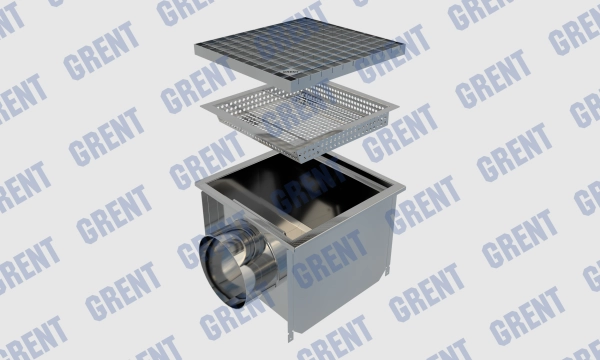 Трап GRENT KV 400. БВ. 200 (выход сбоку)