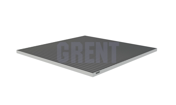 Прессованный настил из нержавеющей стали GRENT 33х11 1000х1000